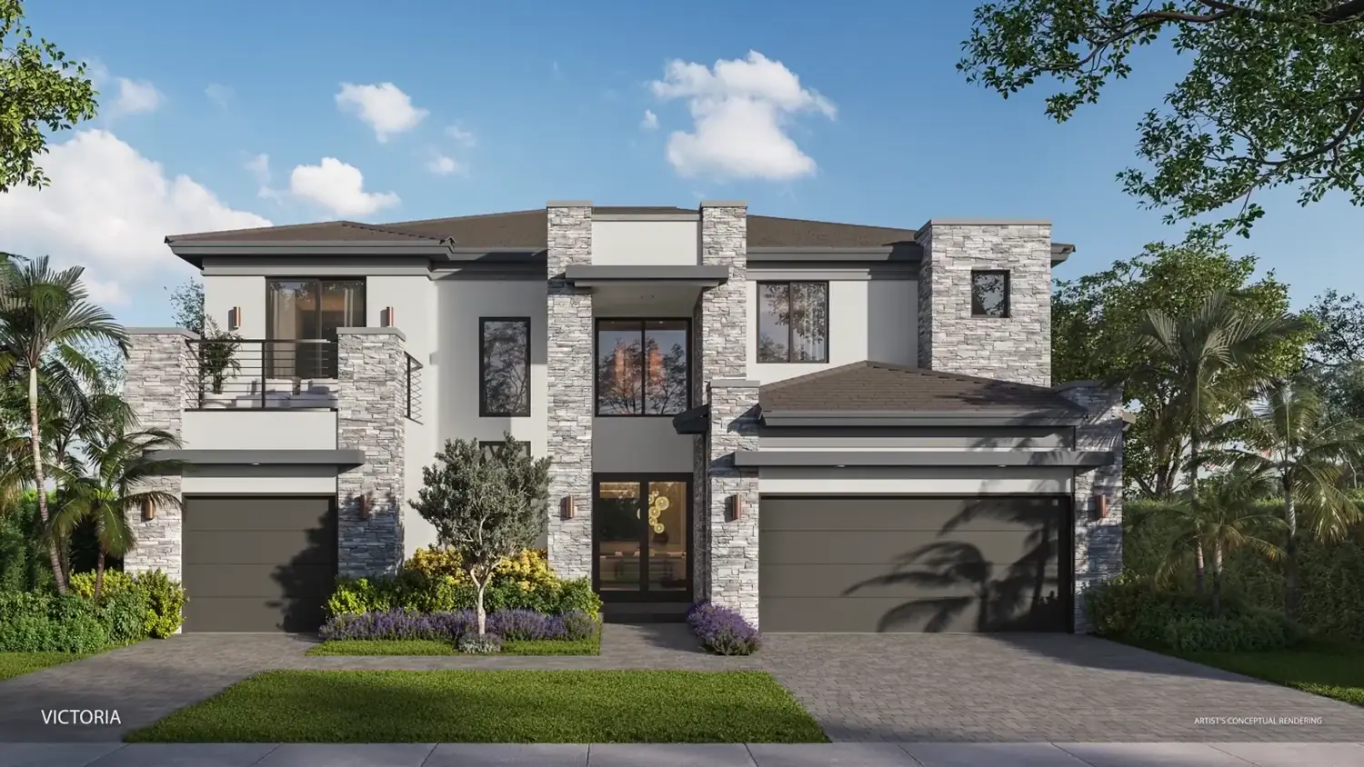 The Victoria, a two-story Presidential Collection estate home at Greenview at Presidential, the gated Lennar and BH Group community near Aventura