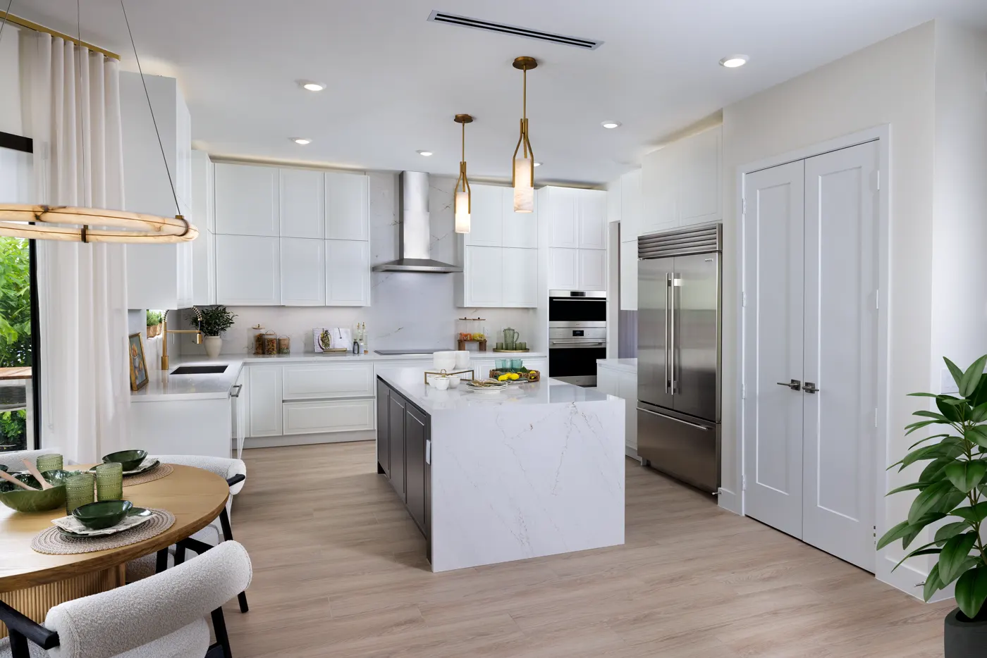 Kitchen of the Piedra model home at Greenview at Presidential