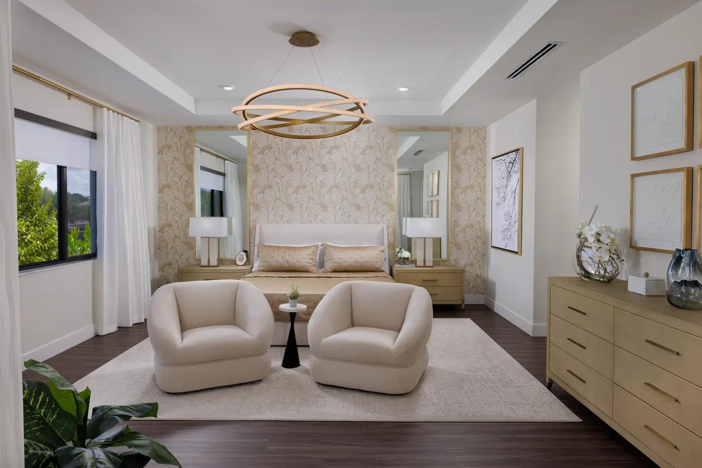 Owner's suite of the Sommerset model home at Greenview at Presidential